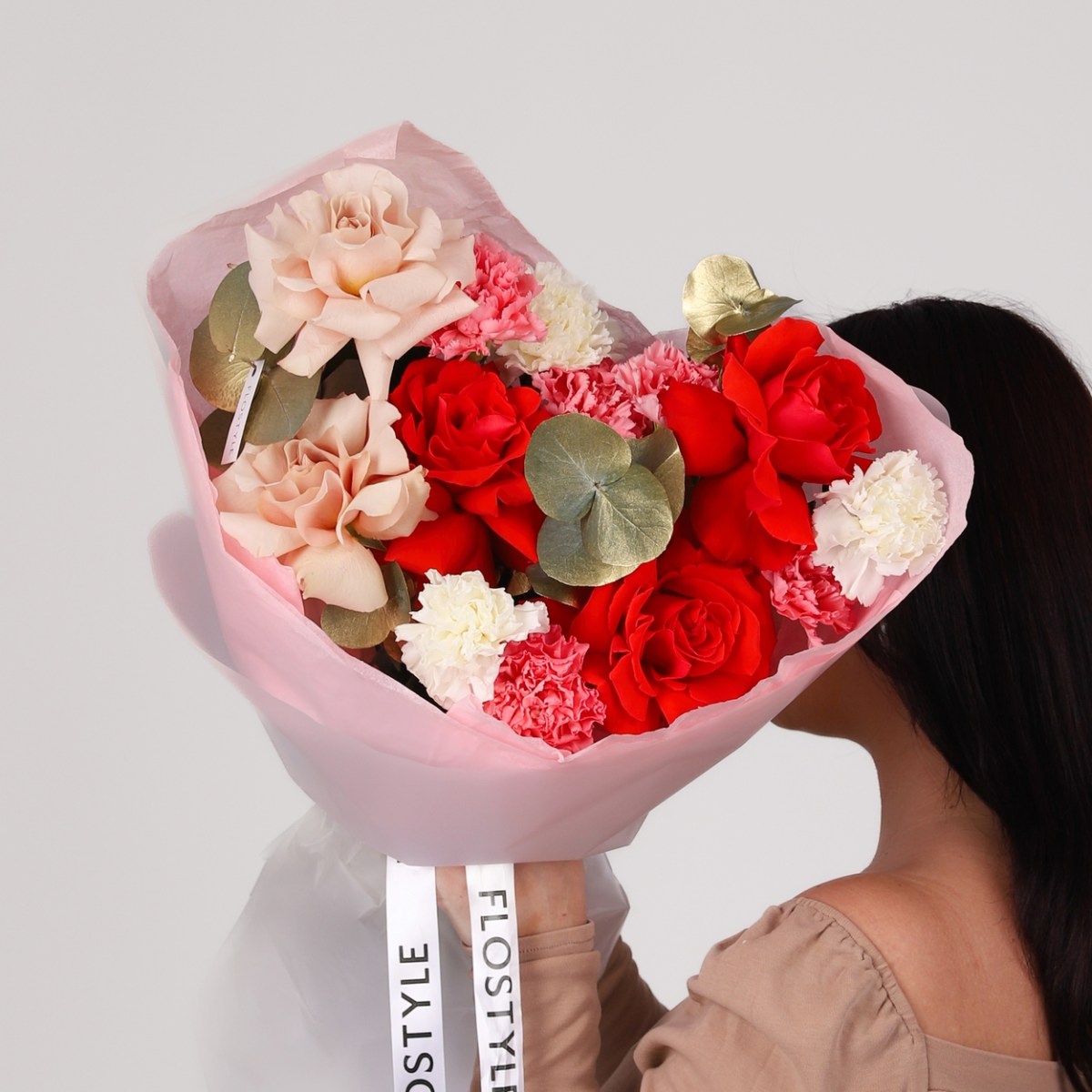 Букет с французскими розами 